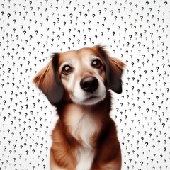 Wall Mural - A dog looking at the camera image realistic photo lively used for printing illustrator.