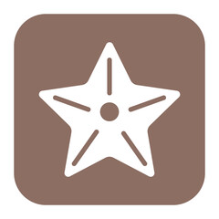 Sticker - Starfish icon vector image. Can be used for Ocean.