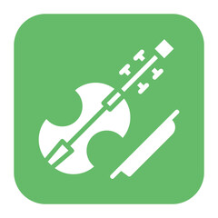 Canvas Print - Violin icon vector image. Can be used for Instrument.