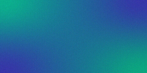 Poster - Abstract blue purple green color gradient background. Iridescent grainy grunge texture with with heavy noise and gradient. Cobalt sapphire blue color gradient blurred backdrop.