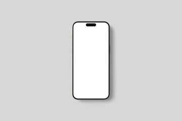 Wall Mural - top view mobile realistic mockup blank