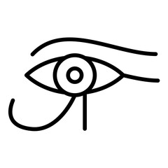 Horus vector icon. Can be used for Egypt iconset.