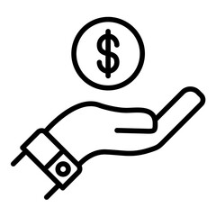 Poster - Saved Payments vector icon. Can be used for Digital Retail iconset.