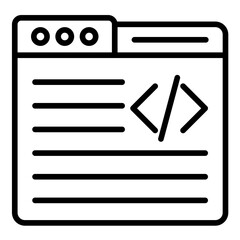 Website Code vector icon. Can be used for Business and HR iconset.