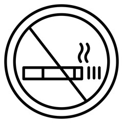 Wall Mural - No Smoking vector icon. Can be used for Spa iconset.