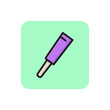 Line icon of concealer tube. Glue, mascara, eye cream. Make-up concept. For topics like beauty, skincare, cosmetics