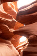 sunlight streams into the curves of Antelope Canyon