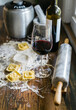 Handmade with love; pasta making and sipping wine
