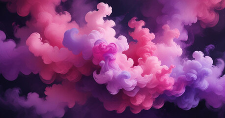 Wall Mural - g-Swirling-pink-and-purple-smoke-background