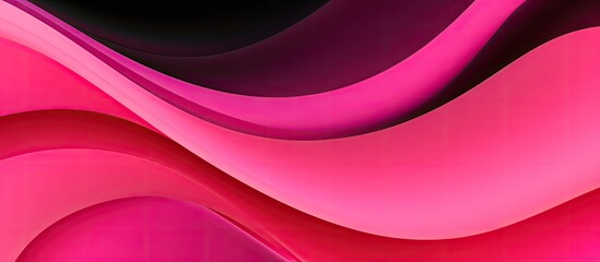 Sticker - A vibrant abstract copy space image with a flat pink background and diagonal black stripes that create a modern and dynamic web design banner or poster with a wavy pattern