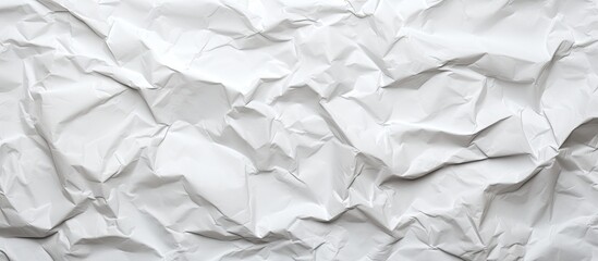 Aufkleber - The crumpled paper has a white color texture background perfect for a copy space image
