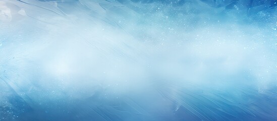 Poster - Abstract background of a blue toned ice texture with skate marks perfect for winter outdoor skating providing an appealing copy space image