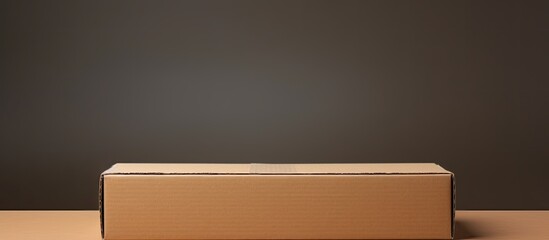 Poster - A cardboard box with wooden blanks is shown in the copy space image