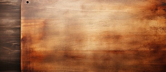 Poster - Antique wooden cutting board with copy space image on vintage background
