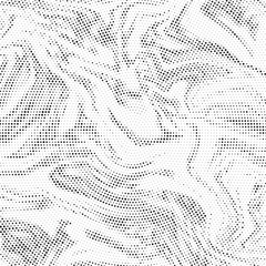 Fototapete - Abstract black and white psychedelic seamless marble pattern with hallucination swirls. Vector liquid monochrome acrylic texture. Flow art. Tie dye simple artistic effect.