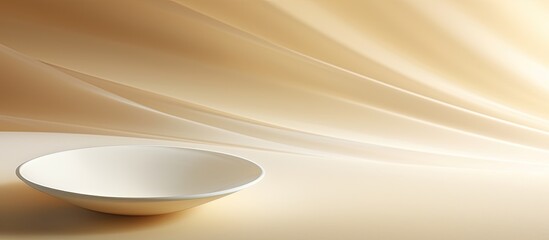 Aufkleber - Abstract background with a paper surface texture featuring an empty saucer Copy space image