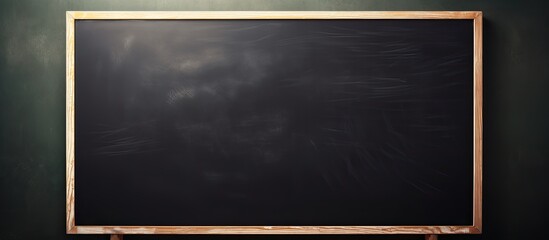 Fototapete - Writing our mission on a blackboard with ample copy space image