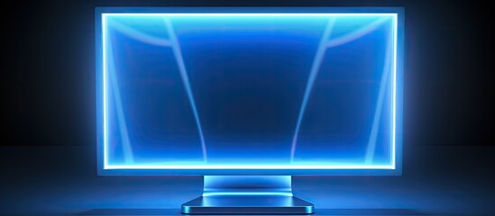 Poster - Technology concept of a PC computer monitor with a blank screen offering a perfect copy space image