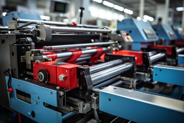 Wall Mural - Production line of the factory. CNC automatic production line.