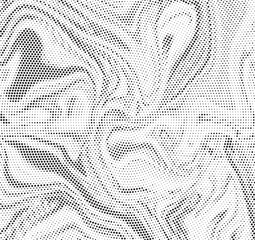 Fototapete - Abstract black and white psychedelic seamless marble pattern with hallucination swirls. Vector liquid monochrome acrylic texture. Flow art. Tie dye simple artistic effect.