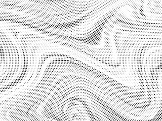 Fototapete - Abstract black and white psychedelic seamless marble pattern with hallucination swirls. Vector liquid monochrome acrylic texture. Flow art. Tie dye simple artistic effect.