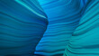 © RocknRoller Studios - Blue and Turquoise 3D Rippled Geometry. Contemporary Background with Natural Forms.