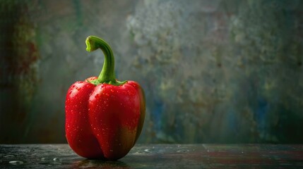Wall Mural - Moodily lit studio photograph of a bell pepper
