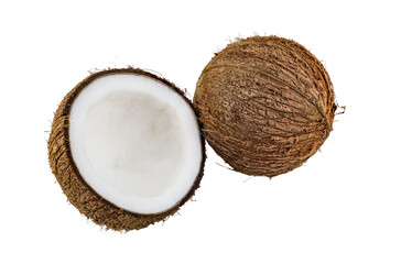 Wall Mural - coconut isolated on white transparen.