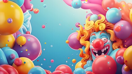 Wall Mural - balloons in the sky