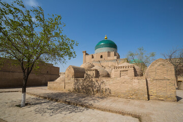 Wall Mural - Pahlavon Mahmud mausoleum is a memorial monument in Khiva