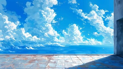 Canvas Print - blue sky 