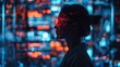 © tanapat - Futuristic laboratory setting with interactive digital interfaces