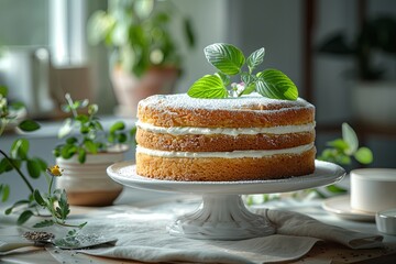 Sticker - whole wheat sponge cake with seeds