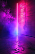 10Ultraviolet abstract light Diode tape, light line Violet and pink gradient Modern background, neon light Empty stage, spotlights, neon Abstract light