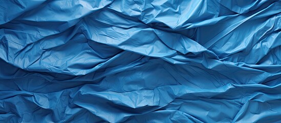 Aufkleber - blue crumpled paper texture background. copy space available