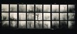 © Gular - real flat bed scan of black and white hand copy contact sheet with 12 empty film frames 120mm film photo placeholder