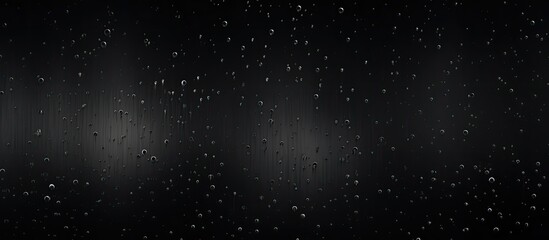 Wall Mural - Water Splash On Black Background Falling raindrops footage animation in slow motion on dark black background with fog lightened from top rain animation with start and end perfect for film digital