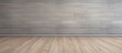 Seamless grey carpet texture background on wooden floor with copy space