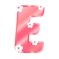 The letter E