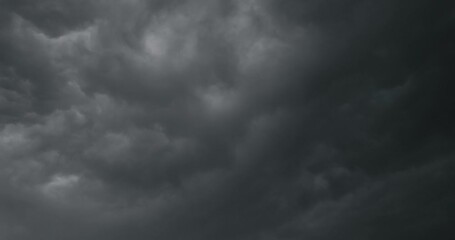 dark storm clouds are moving