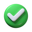 © Zhaidar - Green check mark icon 3d element
