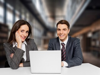 Poster - Tech professionals team in a coworking office