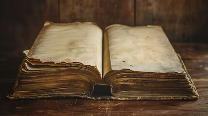 Sticker - Faded Book Pages in Warm Light Symbolizing Lost Knowledge  