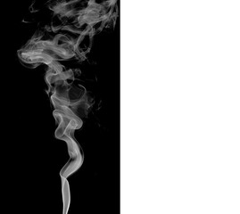 Artistic Smoke Profile on Transparent Background for Coffee, Tea, Tobacco Graphics