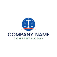 Lawyer logo design, vector logo design, illustration 