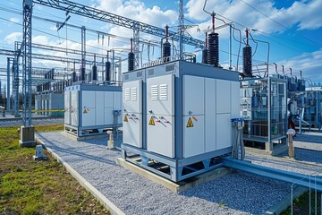 A Substation Equipped With Switchgear And A Transmission Transformer Ensures Efficient And Reliable Power Distribution