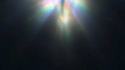 Wall Mural - looped animated background of light rays on dark background