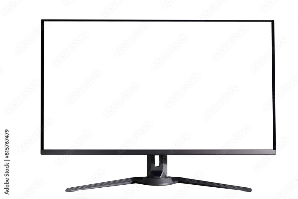 PC monitor mockup, modern screen technology, on white background Stock ...