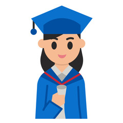 Sticker - woman student graduation