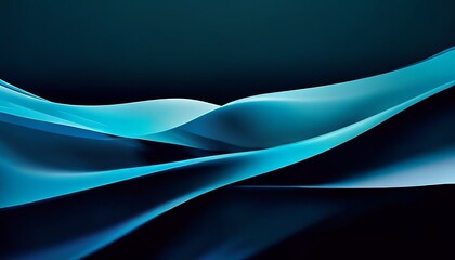 Abstract Wavy Blue Background. Made with Generative AI Technology